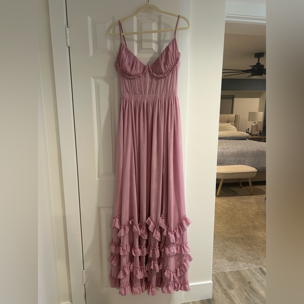 V. Chapman NWT Carmen dress in mauve mist